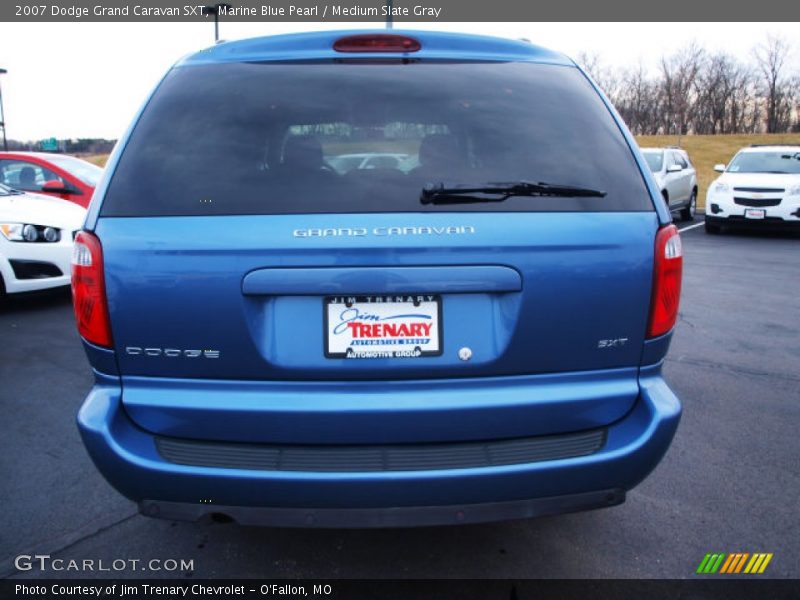 Marine Blue Pearl / Medium Slate Gray 2007 Dodge Grand Caravan SXT