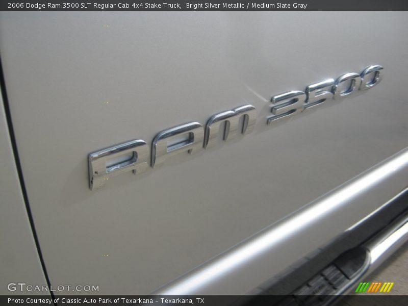Bright Silver Metallic / Medium Slate Gray 2006 Dodge Ram 3500 SLT Regular Cab 4x4 Stake Truck