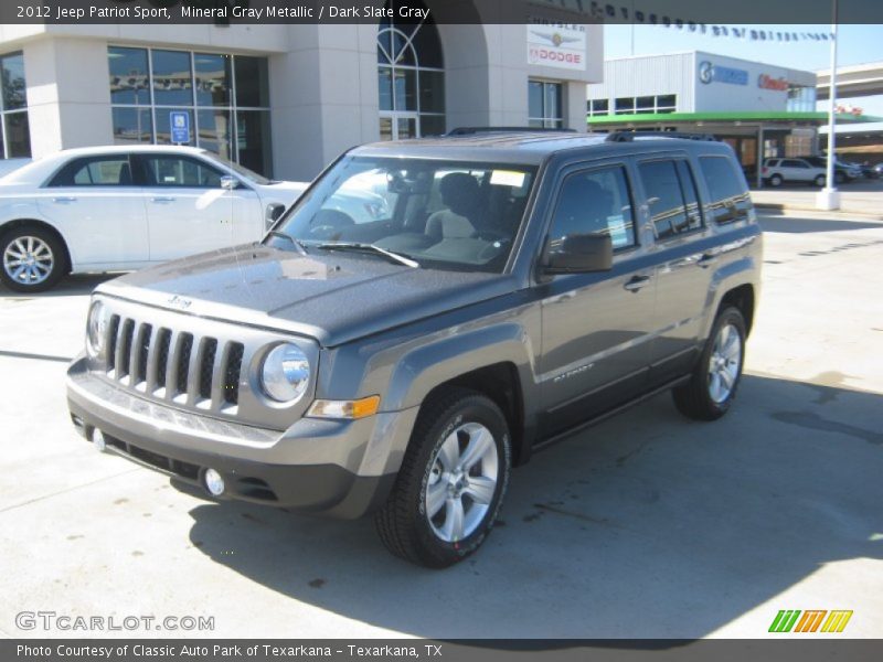 Mineral Gray Metallic / Dark Slate Gray 2012 Jeep Patriot Sport