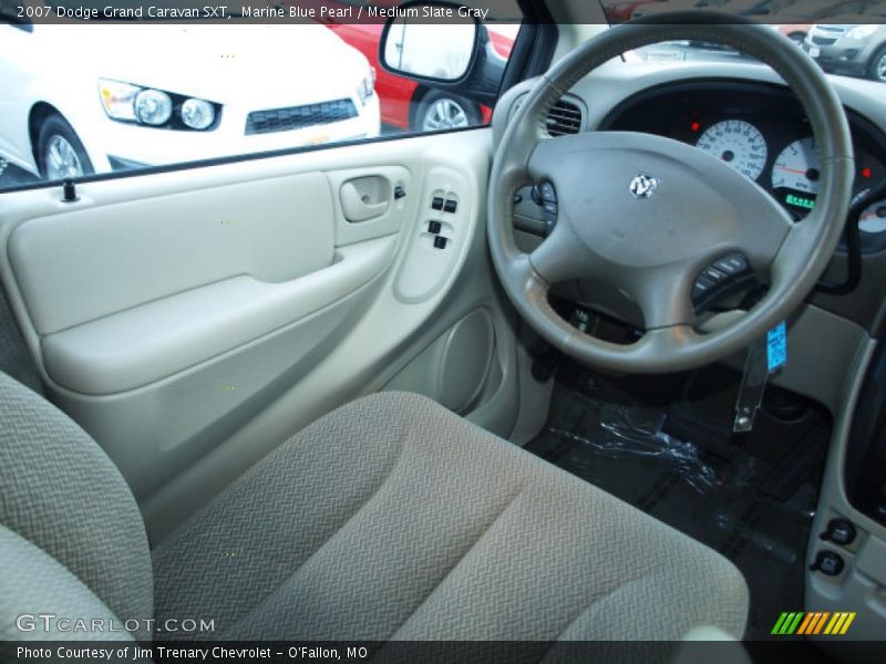 Marine Blue Pearl / Medium Slate Gray 2007 Dodge Grand Caravan SXT