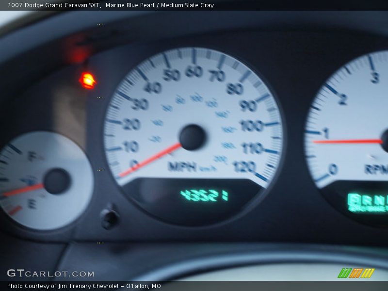 Marine Blue Pearl / Medium Slate Gray 2007 Dodge Grand Caravan SXT
