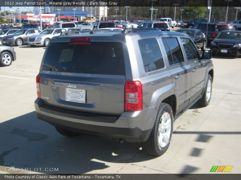 Mineral Gray Metallic / Dark Slate Gray 2012 Jeep Patriot Sport
