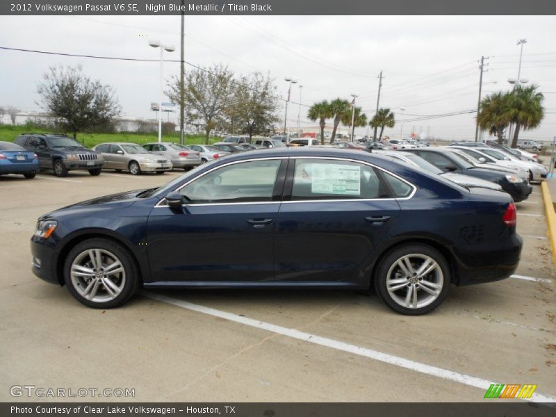 Night Blue Metallic / Titan Black 2012 Volkswagen Passat V6 SE