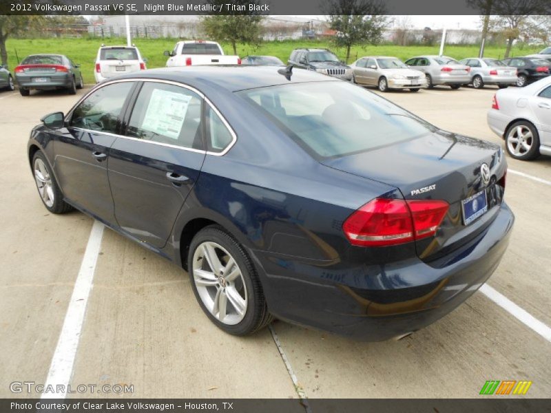 Night Blue Metallic / Titan Black 2012 Volkswagen Passat V6 SE
