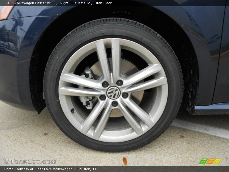 Night Blue Metallic / Titan Black 2012 Volkswagen Passat V6 SE