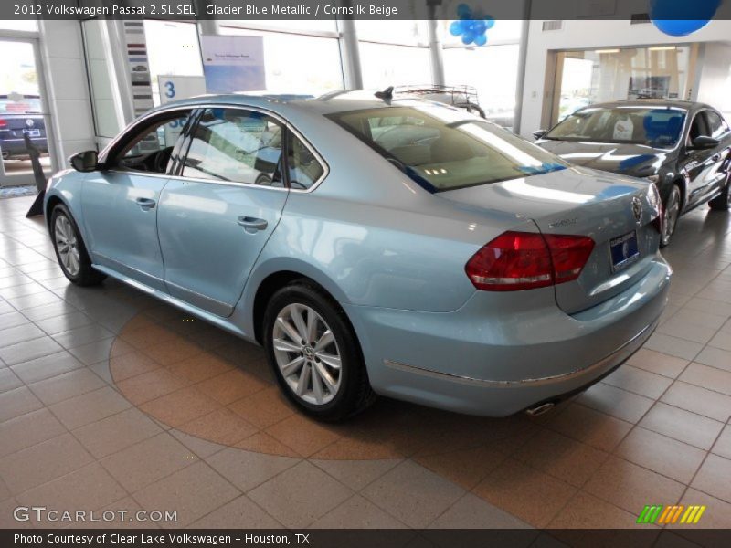 Glacier Blue Metallic / Cornsilk Beige 2012 Volkswagen Passat 2.5L SEL