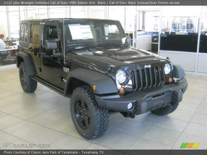 Front 3/4 View of 2012 Wrangler Unlimited Call of Duty: MW3 Edition 4x4