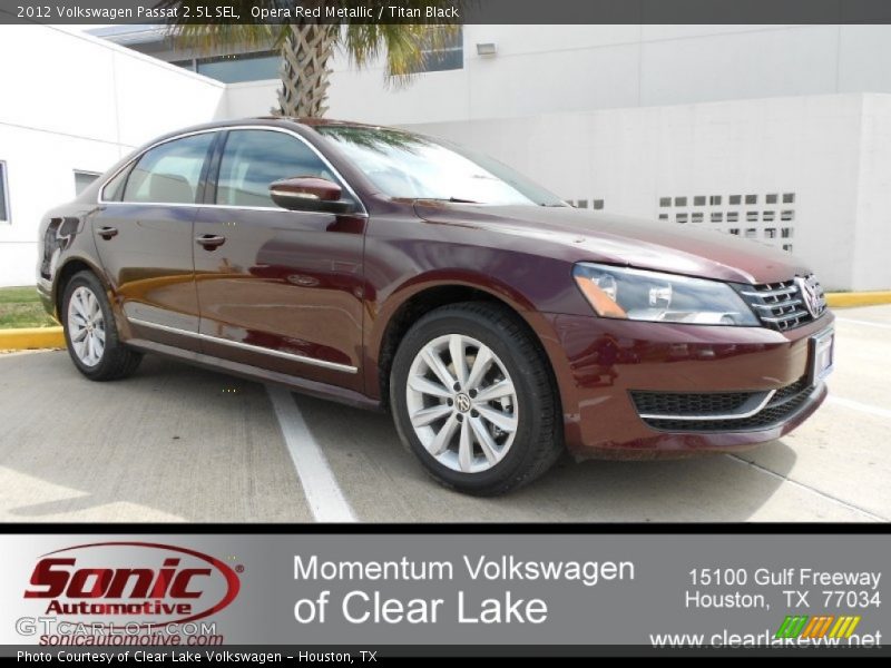 Opera Red Metallic / Titan Black 2012 Volkswagen Passat 2.5L SEL