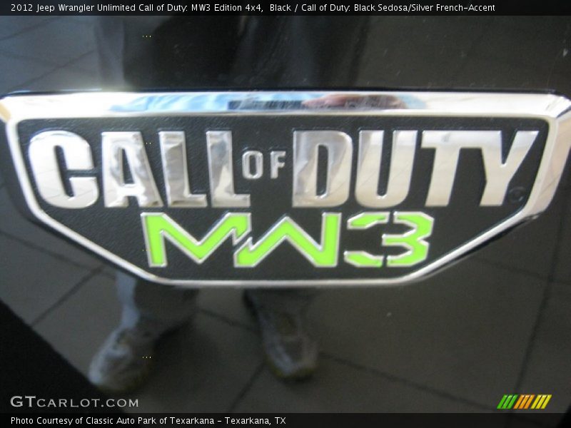  2012 Wrangler Unlimited Call of Duty: MW3 Edition 4x4 Logo