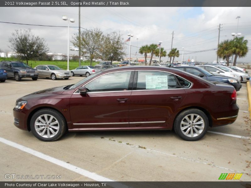 Opera Red Metallic / Titan Black 2012 Volkswagen Passat 2.5L SEL