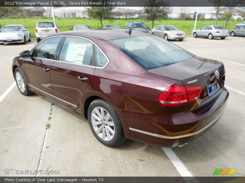 Opera Red Metallic / Titan Black 2012 Volkswagen Passat 2.5L SEL