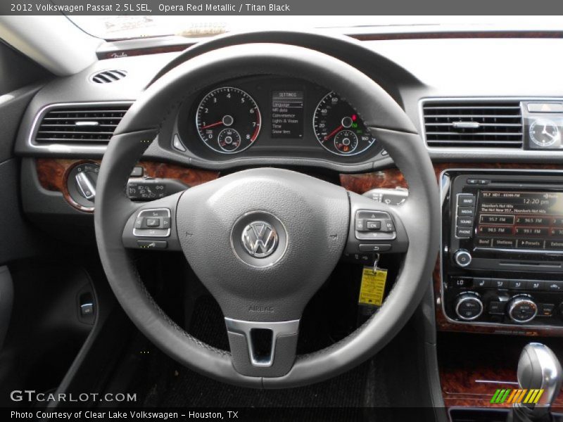 Opera Red Metallic / Titan Black 2012 Volkswagen Passat 2.5L SEL