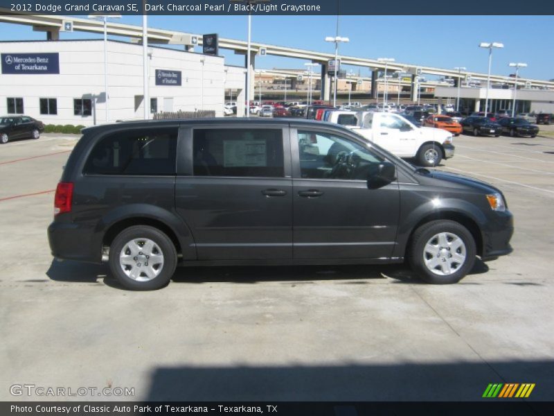 Dark Charcoal Pearl / Black/Light Graystone 2012 Dodge Grand Caravan SE