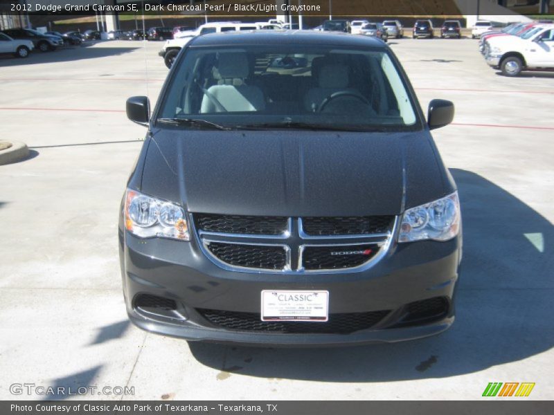 Dark Charcoal Pearl / Black/Light Graystone 2012 Dodge Grand Caravan SE