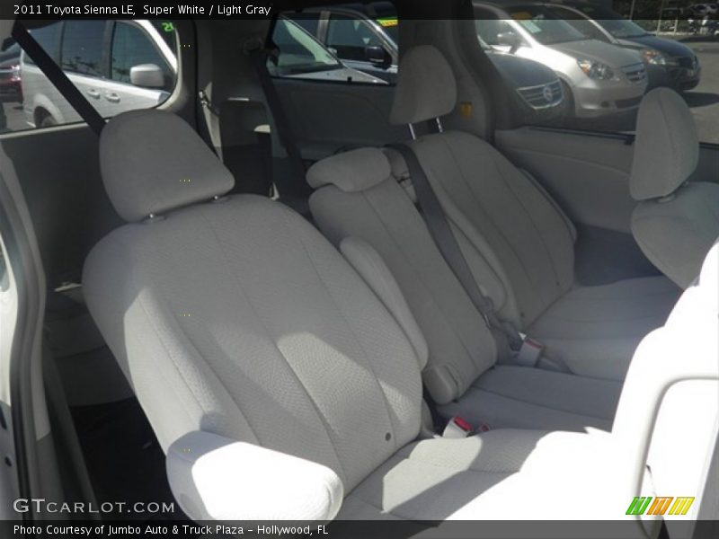 Super White / Light Gray 2011 Toyota Sienna LE