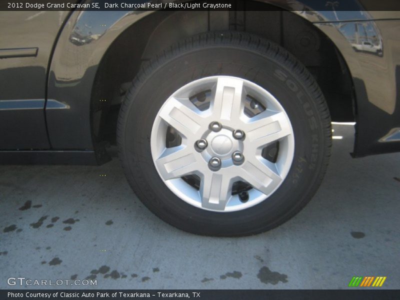 Dark Charcoal Pearl / Black/Light Graystone 2012 Dodge Grand Caravan SE