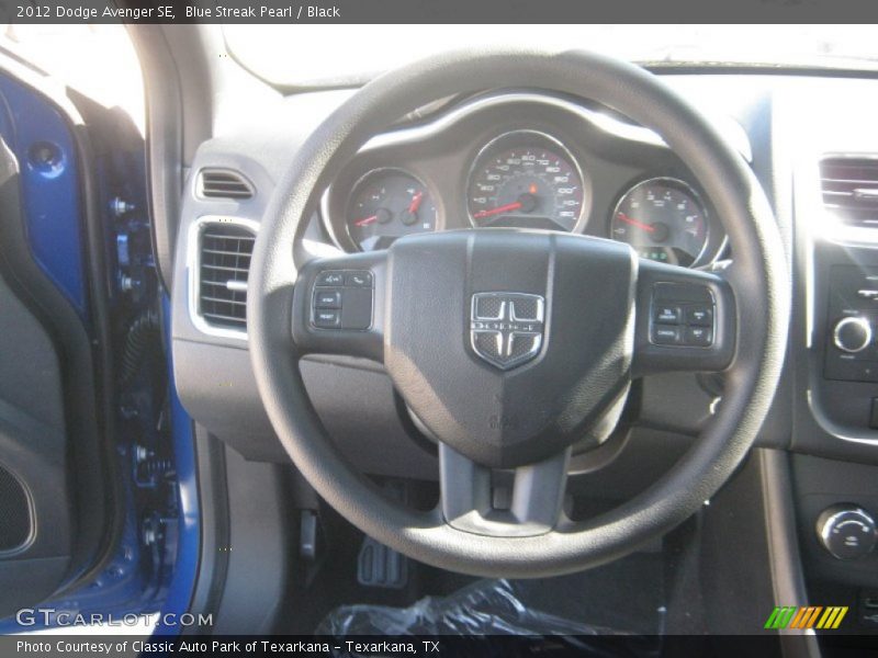 Blue Streak Pearl / Black 2012 Dodge Avenger SE