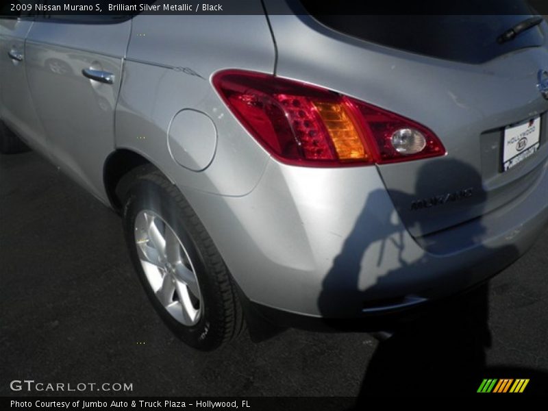 Brilliant Silver Metallic / Black 2009 Nissan Murano S