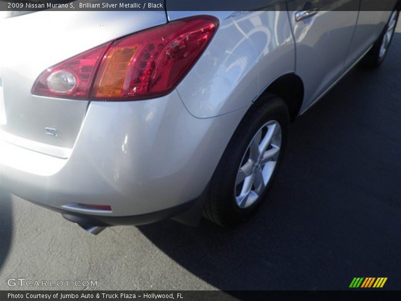 Brilliant Silver Metallic / Black 2009 Nissan Murano S