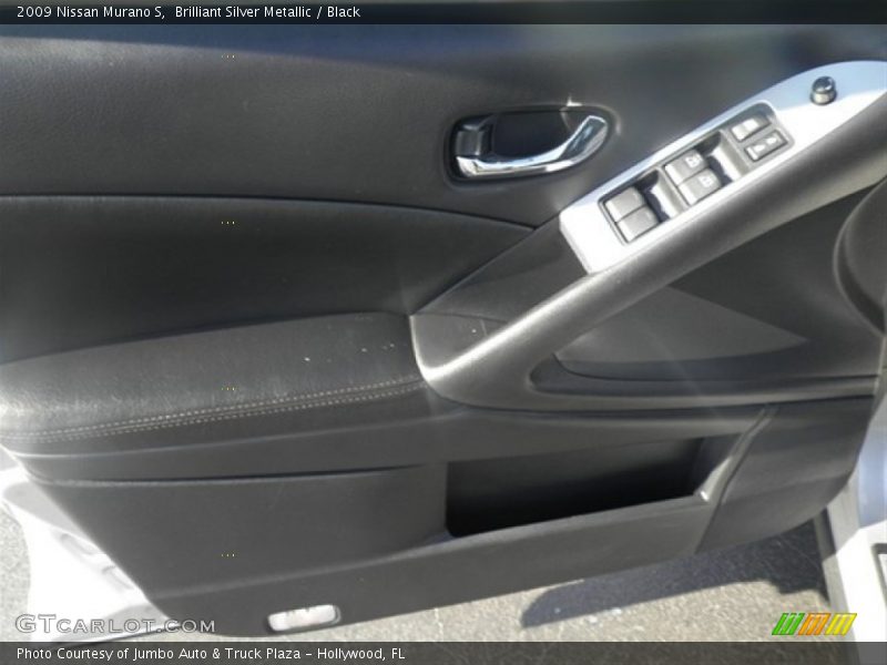 Brilliant Silver Metallic / Black 2009 Nissan Murano S