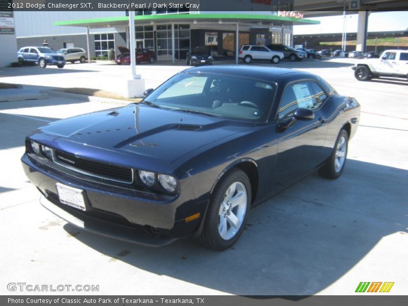 Blackberry Pearl / Dark Slate Gray 2012 Dodge Challenger SXT