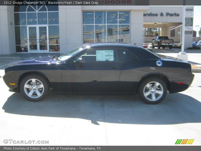 Blackberry Pearl / Dark Slate Gray 2012 Dodge Challenger SXT