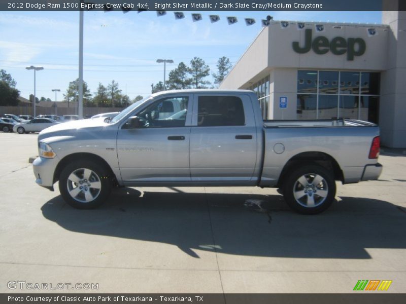 Bright Silver Metallic / Dark Slate Gray/Medium Graystone 2012 Dodge Ram 1500 Express Crew Cab 4x4