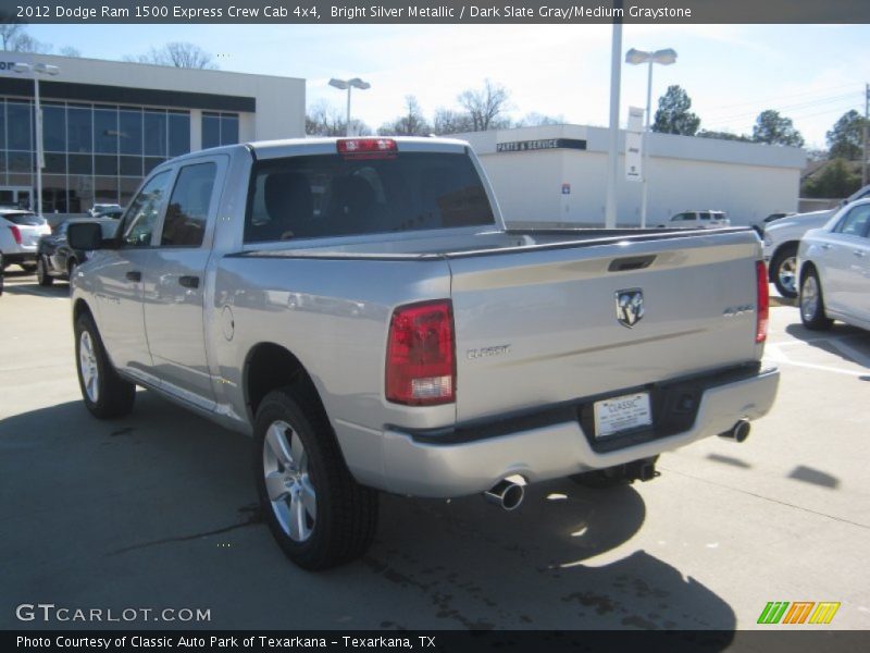Bright Silver Metallic / Dark Slate Gray/Medium Graystone 2012 Dodge Ram 1500 Express Crew Cab 4x4