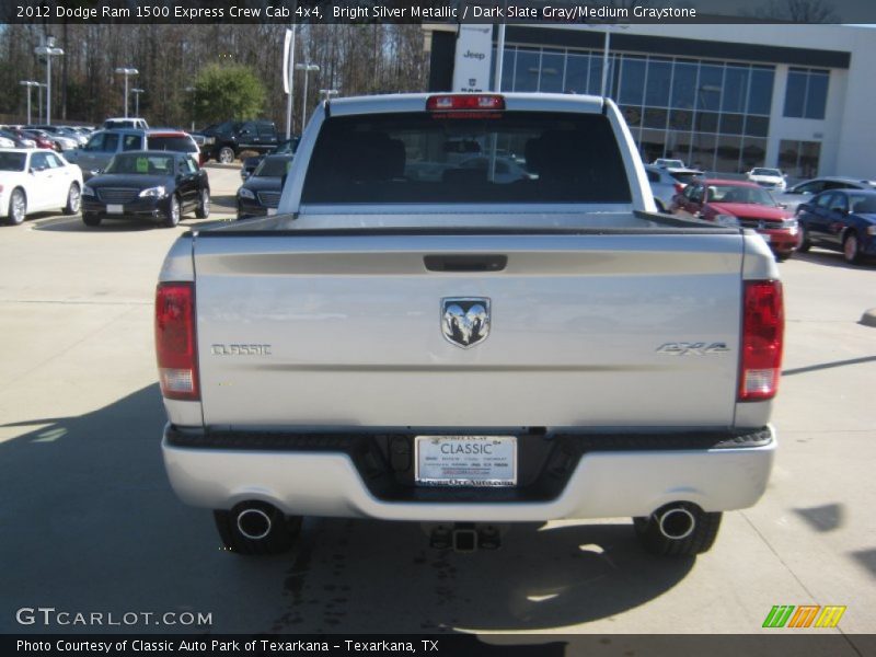 Bright Silver Metallic / Dark Slate Gray/Medium Graystone 2012 Dodge Ram 1500 Express Crew Cab 4x4