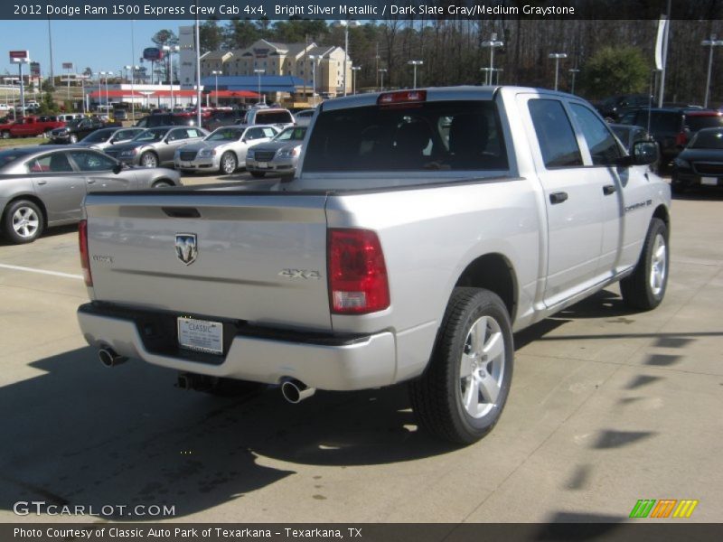 Bright Silver Metallic / Dark Slate Gray/Medium Graystone 2012 Dodge Ram 1500 Express Crew Cab 4x4