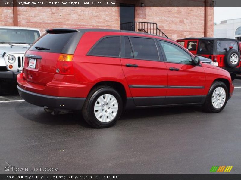Inferno Red Crystal Pearl / Light Taupe 2006 Chrysler Pacifica