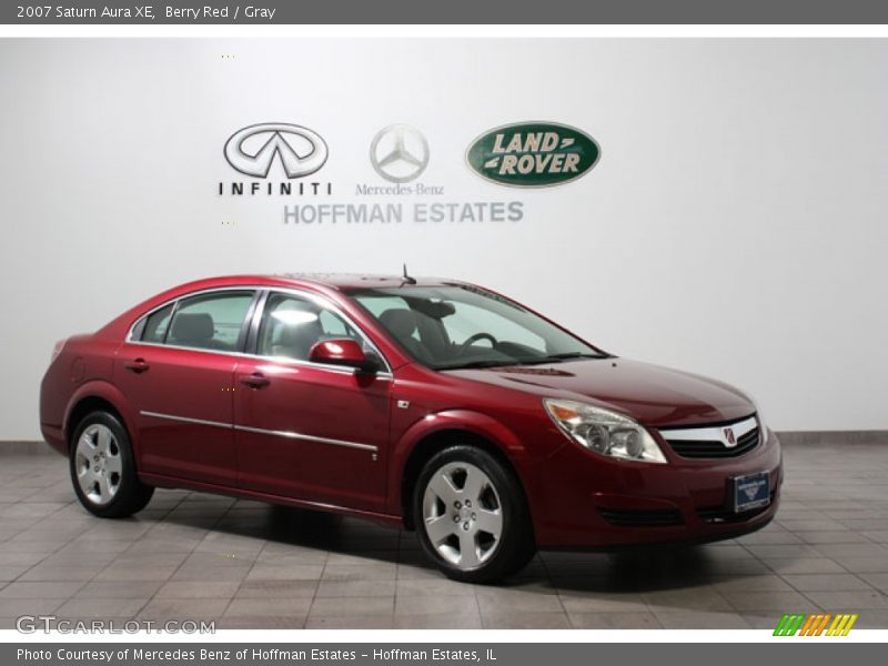 Berry Red / Gray 2007 Saturn Aura XE