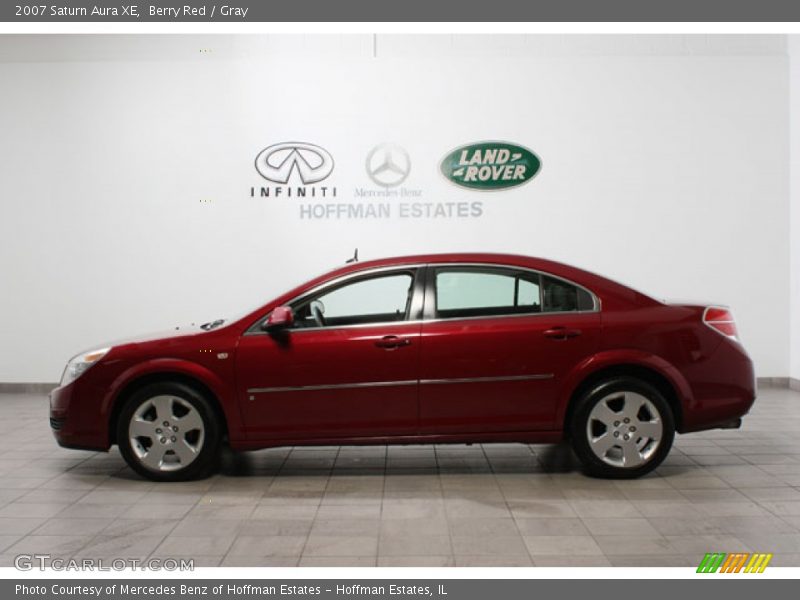 Berry Red / Gray 2007 Saturn Aura XE