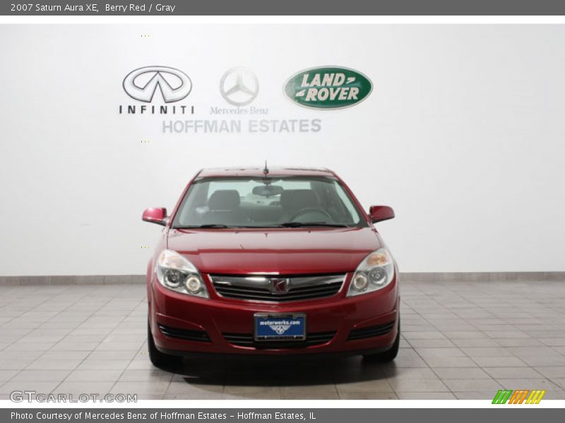 Berry Red / Gray 2007 Saturn Aura XE