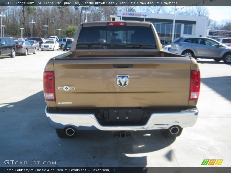 Saddle Brown Pearl / Dark Slate Gray/Medium Graystone 2012 Dodge Ram 1500 Lone Star Quad Cab