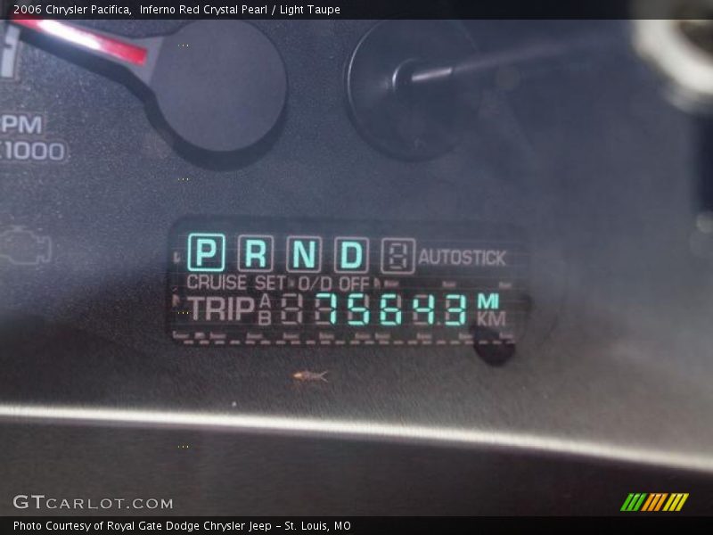 Inferno Red Crystal Pearl / Light Taupe 2006 Chrysler Pacifica