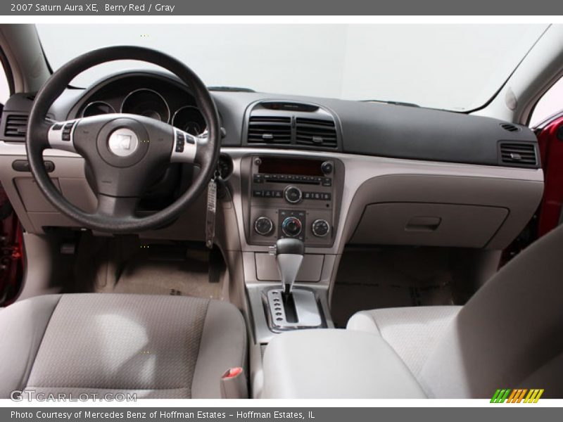 Berry Red / Gray 2007 Saturn Aura XE