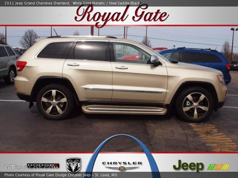 White Gold Metallic / New Saddle/Black 2011 Jeep Grand Cherokee Overland