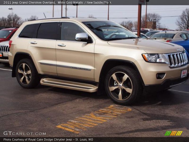 White Gold Metallic / New Saddle/Black 2011 Jeep Grand Cherokee Overland