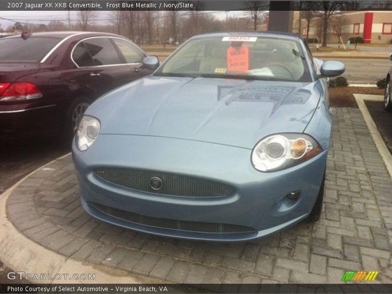 Frost Blue Metallic / Ivory/Slate 2007 Jaguar XK XK8 Convertible