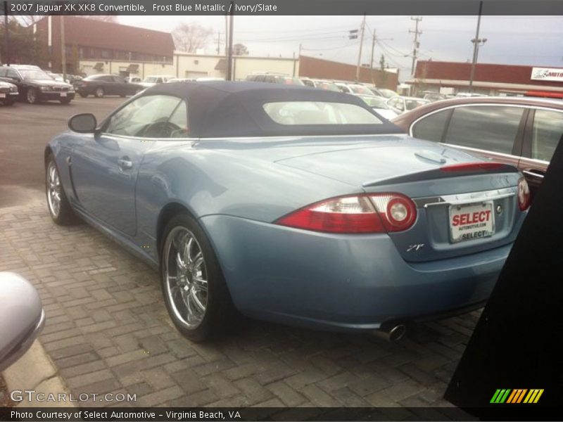 Frost Blue Metallic / Ivory/Slate 2007 Jaguar XK XK8 Convertible