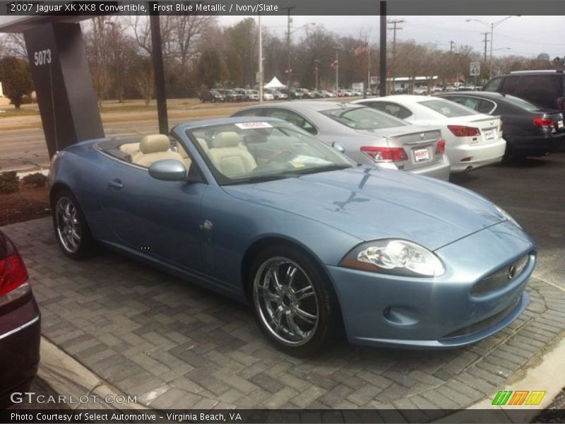 Frost Blue Metallic / Ivory/Slate 2007 Jaguar XK XK8 Convertible