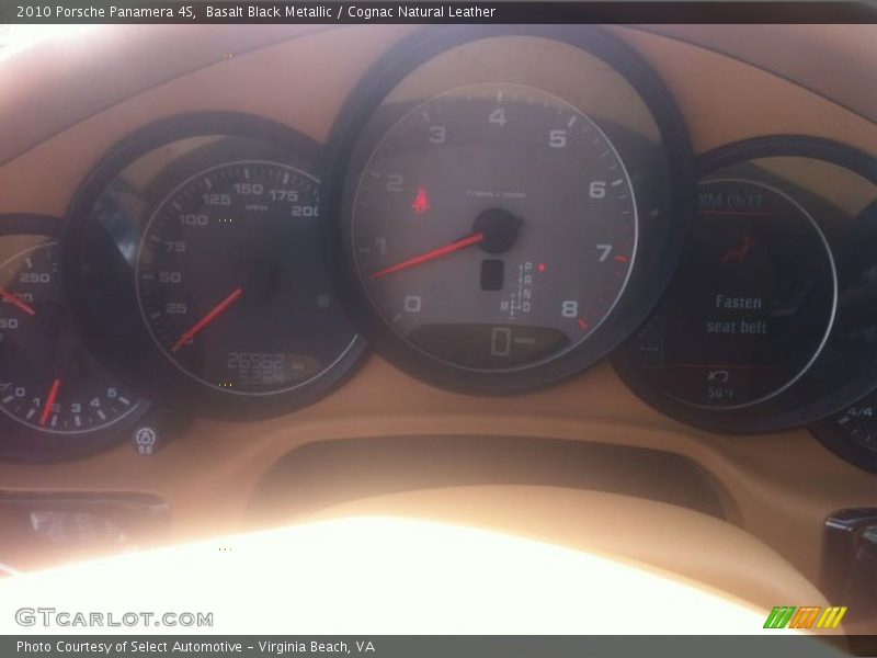 Basalt Black Metallic / Cognac Natural Leather 2010 Porsche Panamera 4S