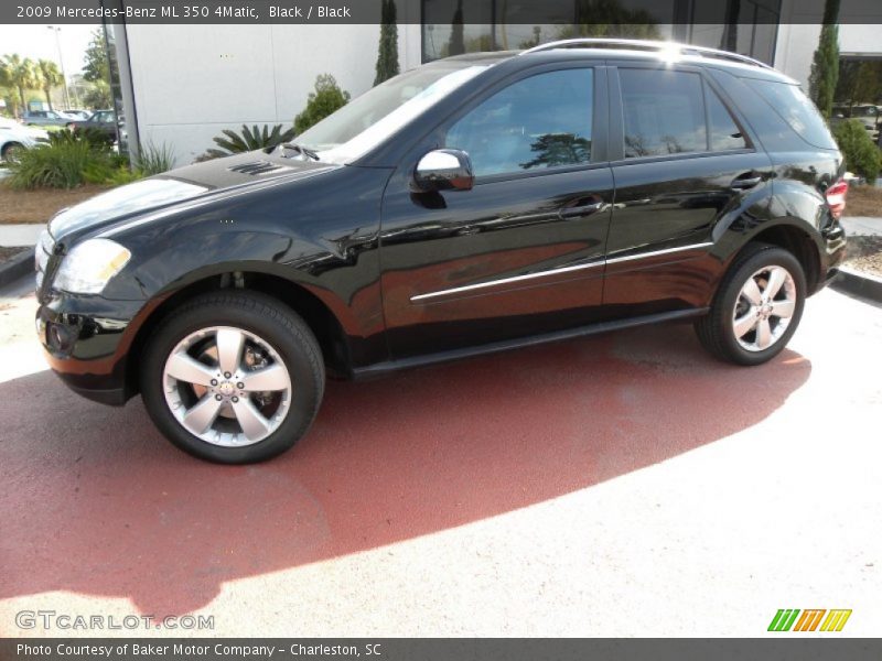 Black / Black 2009 Mercedes-Benz ML 350 4Matic