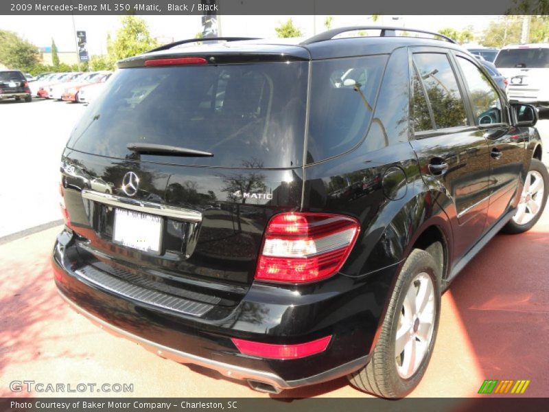 Black / Black 2009 Mercedes-Benz ML 350 4Matic