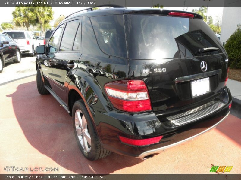 Black / Black 2009 Mercedes-Benz ML 350 4Matic