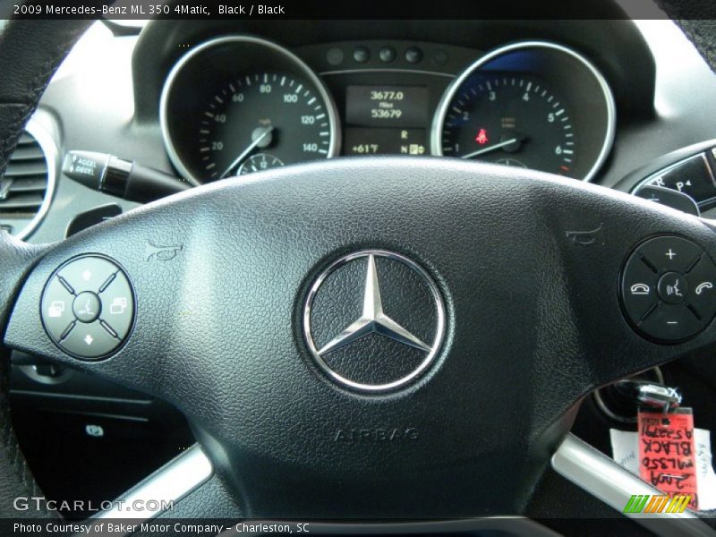 Black / Black 2009 Mercedes-Benz ML 350 4Matic