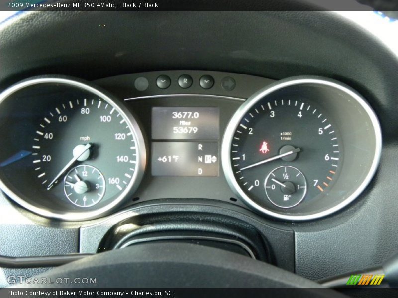 Black / Black 2009 Mercedes-Benz ML 350 4Matic