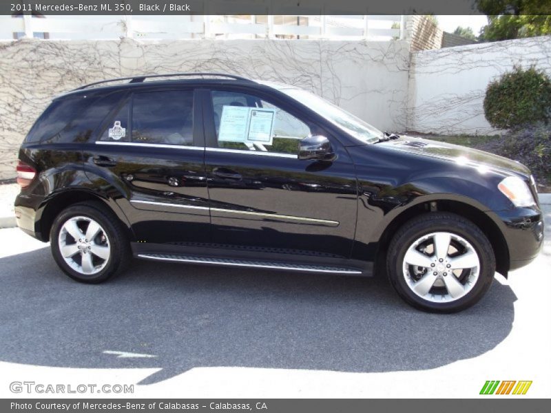 Black / Black 2011 Mercedes-Benz ML 350
