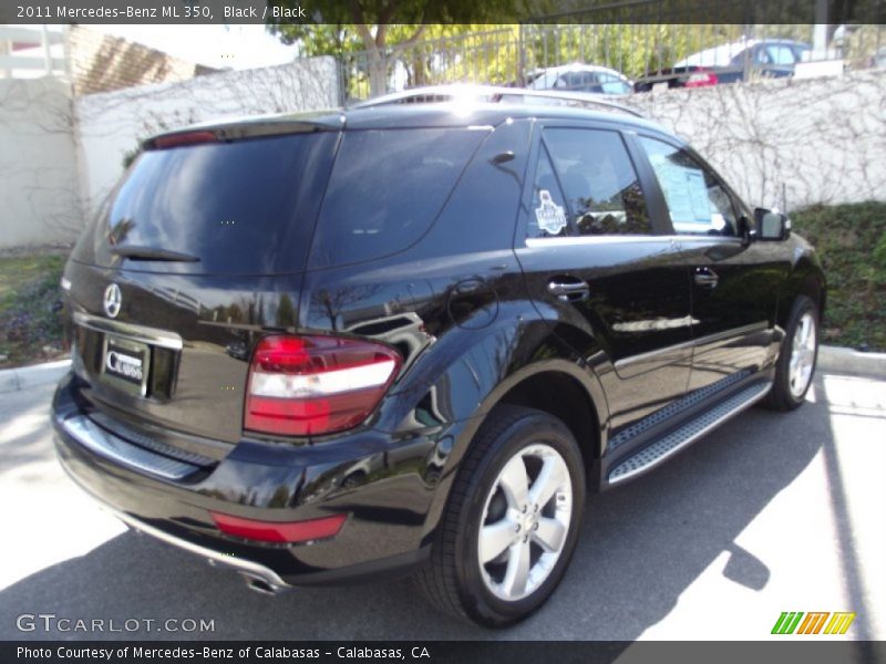 Black / Black 2011 Mercedes-Benz ML 350